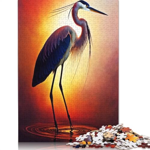 Puzzle für Erwachsene, Paint Stork, 520-teiliges Puzzle für Erwachsene, Holzpuzzle für Erwachsene ab 18 Jahren, Lernspielzeug, 520 Teile (52 x 38 cm) von QBIREX