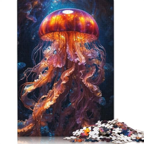 Puzzle für Erwachsene, Quallenblüte, 1500 Teile, Holzpuzzle für Erwachsene und Personen ab 18 Jahren, anspruchsvolles Spielpuzzle, 1500 Teile (85 x 57 cm) von QBIREX