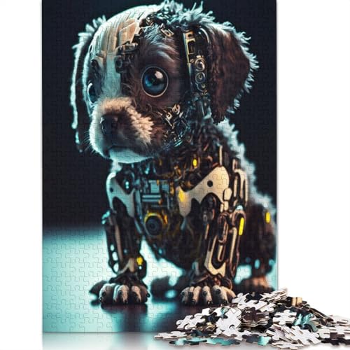 Puzzle für Erwachsene, Roboterwelpe, 520-teiliges Puzzle, Holzpuzzle für Erwachsene und ab 18 Jahren, tolle Geschenke zu Weihnachten, 520 Teile (52 x 38 cm) von QBIREX