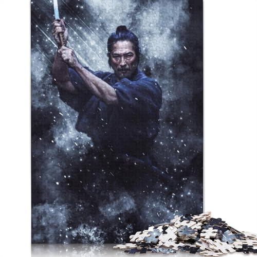 Puzzle für Erwachsene, Samurai, 520-teiliges Puzzle, Holzpuzzle für Erwachsene und ab 18 Jahren, Familienaktivität, 520 Teile (52 x 38 cm) von QBIREX