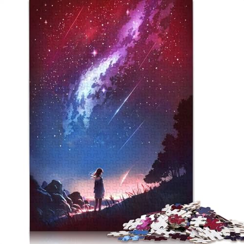 Puzzle für Erwachsene, Sternengalaxie, Nacht, Mädchen, 520 Teile, Lernspiel, Herausforderung, 520 Teile (52 x 38 cm) von QBIREX