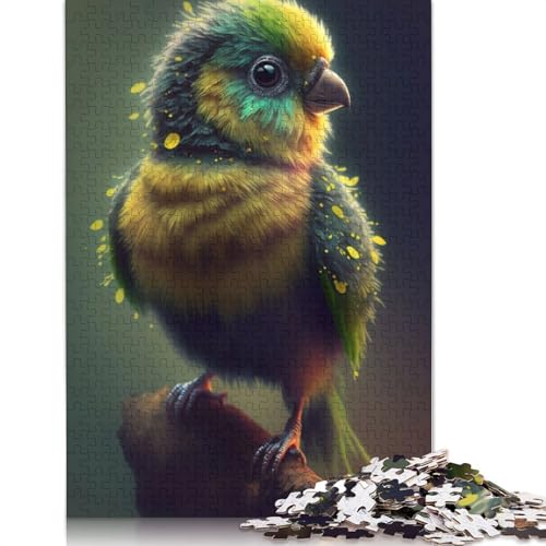 Puzzle für Erwachsene, Tiere, Papagei, 520-teiliges Puzzle, Holzpuzzle für Erwachsene und ab 18 Jahren, Spielzeug, Wanddekoration, 520 Teile (52 x 38 cm) von QBIREX