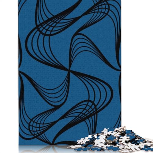 Puzzle für Erwachsene, blau, klassisches 1500-teiliges Puzzle, Holzpuzzle für Erwachsene und Personen ab 18 Jahren, anspruchsvolles Spielpuzzle, 1500 Teile (85 x 57 cm) von QBIREX