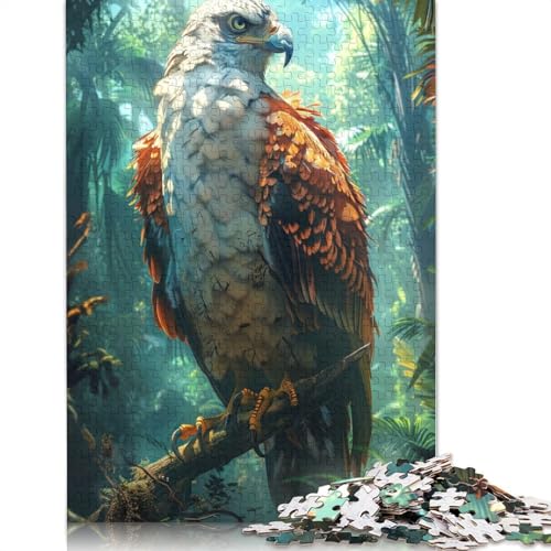 Puzzle für Erwachsene, tropischer Regenwaldadler, 520-teiliges Puzzle, Holzpuzzle für Erwachsene und ab 18 Jahren, tolle Geschenke zu Weihnachten, 520 Teile (52 x 38 cm) von QBIREX