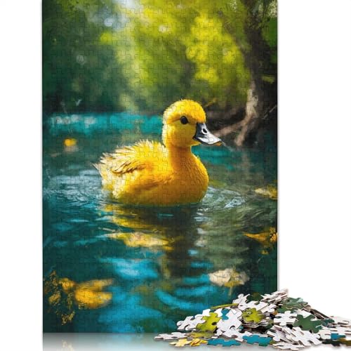 Puzzle für Erwachsene „Entenküken-Delight“, 1500-teiliges Puzzle, Holzpuzzle für Erwachsene ab 18 Jahren, tolle Geschenke zu Weihnachten, 1500 Teile (85 x 57 cm) von QBIREX