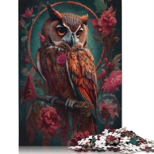 Puzzle für Erwachsene und Jugendliche, Die wachsame Uhr, Puzzles für Erwachsene und Teenager, Familienspiel, 1000 Teile (75 x 50 cm) von QBIREX