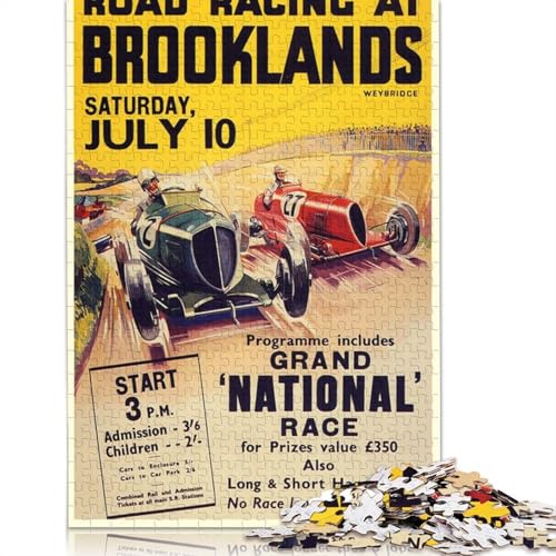 Puzzle für Erwachsene und Jugendliche, Sebring 60, 12-Stunden-Grand-Prix von Florida, Holzpuzzles für Erwachsene, Teenager-Geschenk, 1500 Teile (85 x 57 cm) von QBIREX
