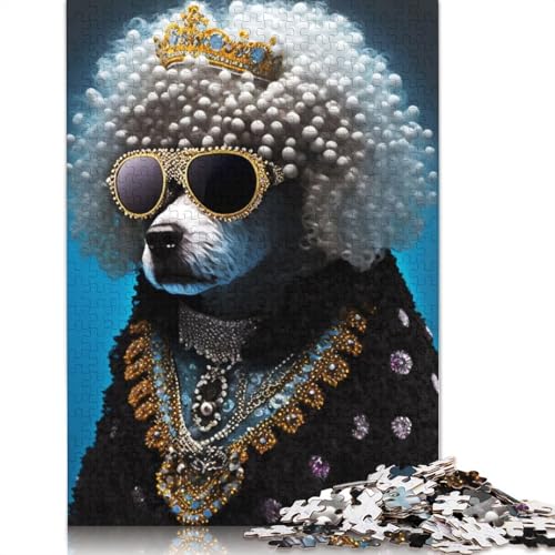 Puzzle im Hundestil, DIY-Spiel, rechteckiges Papierpuzzle für Jungen oder Mädchen, Geburtstagsgeschenk, 1000 Teile (26 x 38 cm) von QBIREX