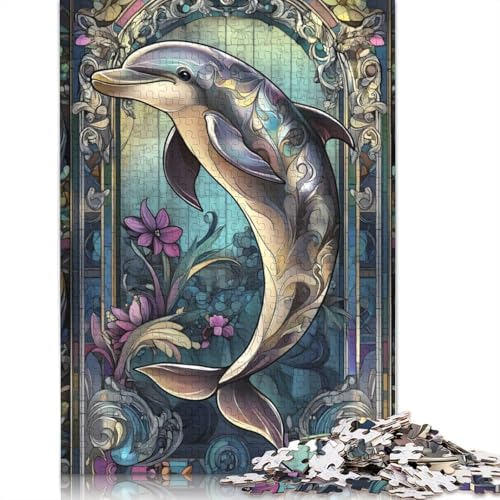 Puzzles für Erwachsene, Delfin-Puzzle, 520 Teile, Holzpuzzle für Erwachsene und über 18 Jahre, schwierig und Herausforderung, 520 Teile (52 x 38 cm) von QBIREX