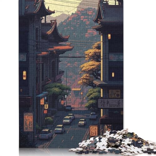 Quanzhou 02 Pixel Art Puzzle, präzises ineinandergreifendes Papier, rechteckiges Puzzle für Erwachsene und Kinder, einzigartiges Geschenk, 1000 Teile (75 x 50 cm) von QBIREX