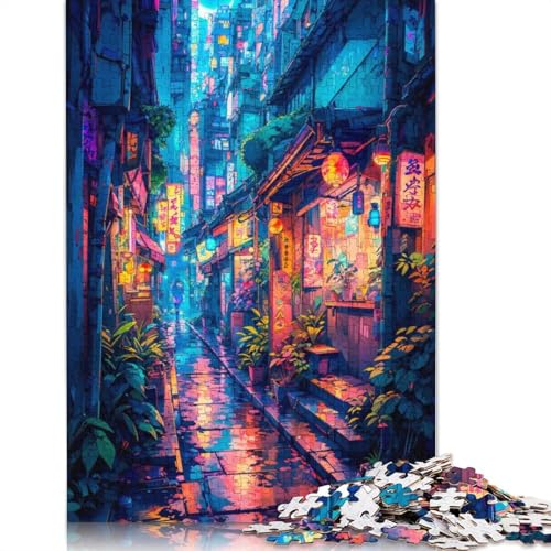 Radiant City Puzzle, Lernspiele, Familienaktivitäten, Premium-Puzzle aus Karton für Frauen und Männer, 1000 Teile (38 x 26 cm) von QBIREX