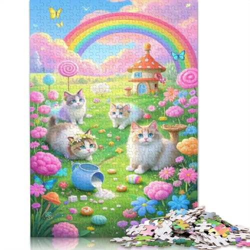 Ragdoll-Puzzle, 100% recycelter Karton, 100% recycelter Karton, Puzzle für Jungen oder Mädchen, Geschenk, 1000 Teile (38 x 26 cm) von QBIREX