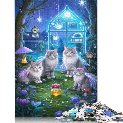 Ragdoll-Puzzle, DIY-Spiel, Premium-Karton-Puzzle für Frauen und Männer, Kindertagsgeschenke, 1000 Teile (38 x 26 cm) von QBIREX