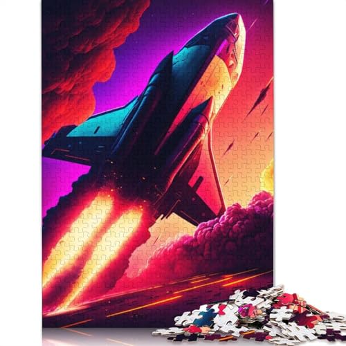 Raumschiff-Reise-Puzzles für Erwachsene ab 18 Jahren, Upe-Lernspiele, Puzzle für Erwachsene und Kinder, 1000 Teile (75 x 50 cm) von QBIREX