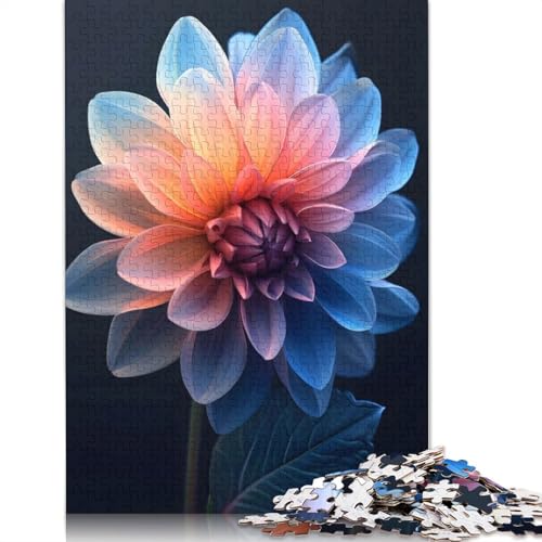 Realistisches Blumenpuzzle für Erwachsene und Jugendliche, 1000 Stück, Heimdekoration, 75 x 50 cm von QBIREX