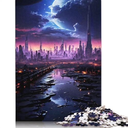 Realm 520-teiliges Kunstpuzzle für Erwachsene, nachhaltiges Holzpuzzle für Erwachsene, 520 Teile (52 x 38 cm) von QBIREX