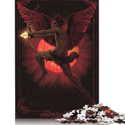 Red Cupid Puzzle DIY Spiel Papier Rechteckiges Puzzle für Jungen oder Mädchen Geburtstagsgeschenk 1000 Teile (75x50cm) von QBIREX
