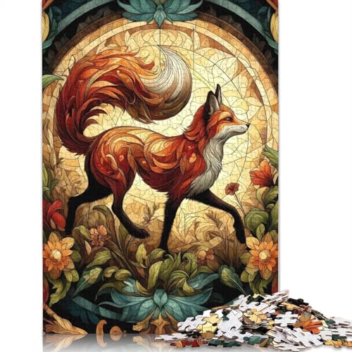 Red Fox Majesty Puzzles für Erwachsene, 1000 Teile, Puzzle für Erwachsene und Teenager, Familienspiel, 1000 Teile (75 x 50 cm) von QBIREX