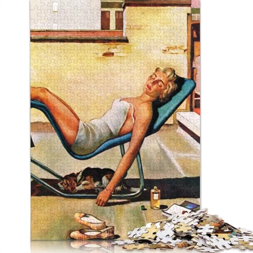 Relax Puzzle DIY Spiel Papier Rechteckiges Puzzle für Jungen oder Mädchen Geburtstagsgeschenk 1000 Teile (75x50cm) von QBIREX