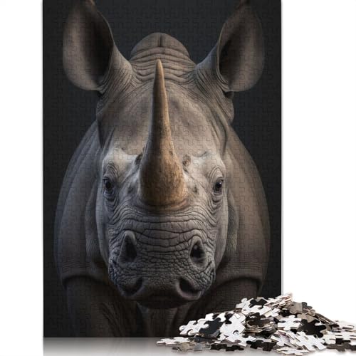 Rhino AI Generative 520-teiliges Puzzle, ab 18 Jahren, Lernspiele, Puzzles für Erwachsene, für Frauen, für Kinder ab 12 Jahren, 520 Teile (52 x 38 cm) von QBIREX
