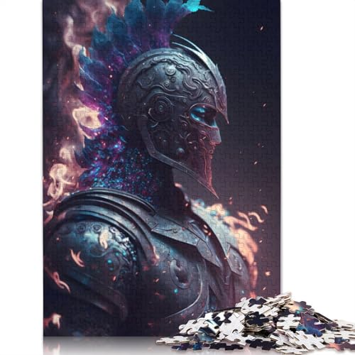 Ritter der Zukunft Puzzle, schwieriges Hartpapier-Rechteckpuzzle für Erwachsene und Kinder, einzigartiges Geschenk, 1000 Teile (75 x 50 cm) von QBIREX