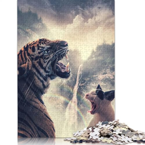 Roar Puzzles 1000 Teile Schwer Puzzle Spielzeug Lernspiel Impossible Herausforderungsspielzeug Für Erwachsene Kinder 1000pcs (75x50cm) von QBIREX