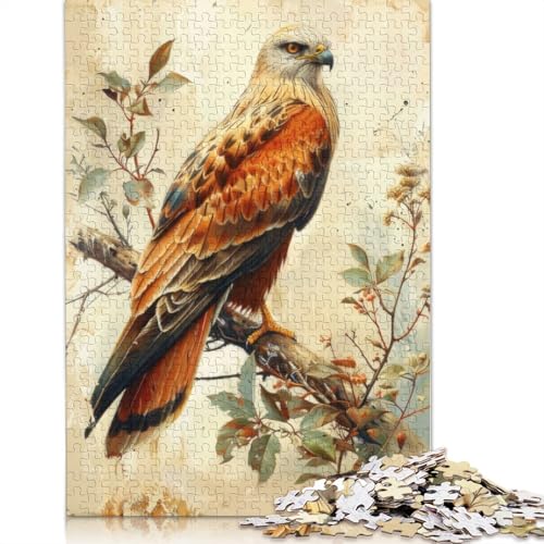 Rotmilan-Vogel, 1500 Puzzles für Erwachsene, Spielzeug, Lernspiel, Herren-Puzzles für Erwachsene, für Erwachsene, Teenager, 1500 Teile (85 x 57 cm) von QBIREX