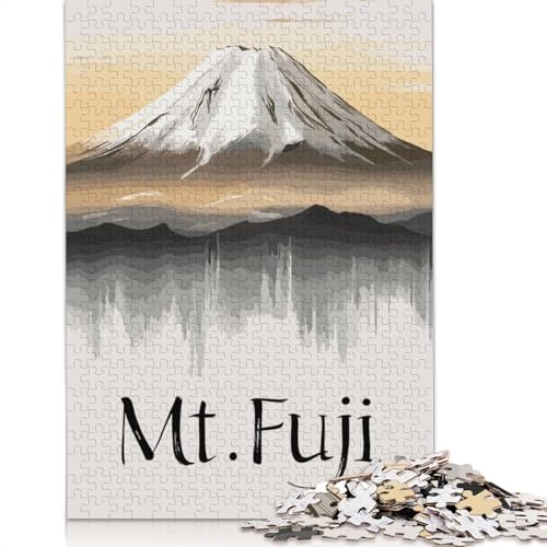 Ruhiger Berg Fuji, Japan, Puzzle, farbenfrohe und Coole Puzzles für Kinder ab 12 Jahren, 1500 Teile (85 x 57 cm) von QBIREX