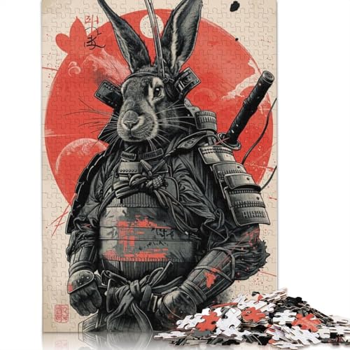 Samurai Rabbit Puzzle 1000-teilige Schwer Puzzle Spielzeug Lernspiel Impossible Herausforderung Spielzeug Für Erwachsene Und Kinder in Bewährter 1500pcs (85x57cm) von QBIREX