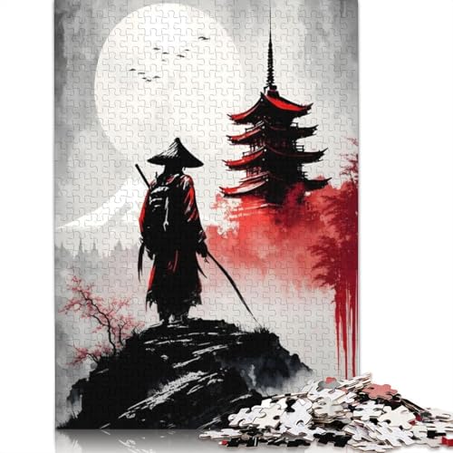Samurai-Tempel-Puzzle für Erwachsene, zusammen. Coole Puzzles für Erwachsene, für Erwachsene und Teenager, 520 Teile (52 x 38 cm) von QBIREX