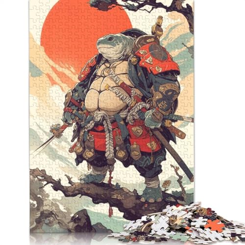 Samurai Turtle Puzzles 1000 Teile Schwer Puzzle Spielzeug Lernspiel Impossible Herausforderung Spielzeug Für Erwachsene Kinder 1000pcs (75x50cm) von QBIREX