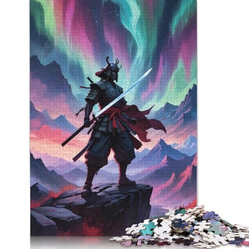 Samurai Warrior Art Puzzle 1000-teilige Schwer Puzzle Spielzeug Lernspiel Impossible Herausforderungsspielzeug Für Erwachsene Und Kinder Ab 14 Jahren 1000pcs (75x50cm) von QBIREX