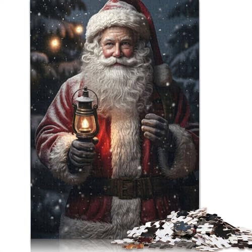 Santas Cheerful Arrival Puzzles 1000 Teile Schwer Puzzle Spielzeug Pädagogisches Spiel Impossible Herausforderung Spielzeug Für Erwachsene Und Kinder Ab 12 Jahren 1000pcs (75x50cm) von QBIREX