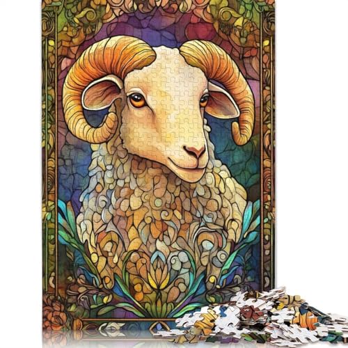 Schaf-Puzzle für Erwachsene, 1000 Teile, Puzzles für Erwachsene und Teenager ab 12 Jahren, 1000 Teile (75 x 50 cm) von QBIREX