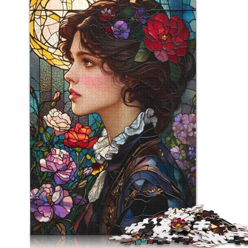Schöne Frau Puzzles 520 Teile für Teenager Geschenke Holzpuzzle Erwachsene Puzzle für Erwachsene 520pcs (52x38cm) von QBIREX