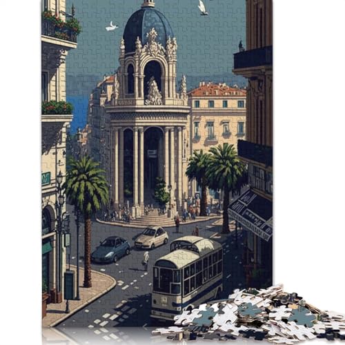 Schönes Pixel-Art-Puzzle-Spielzeug, Lernspiel, Premium-Karton-Puzzle für Erwachsene und Kinder, 1000 Teile (75 x 50 cm) von QBIREX