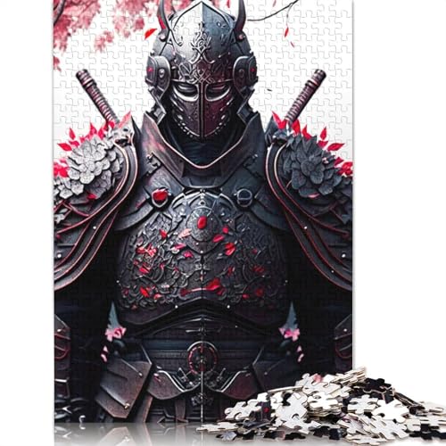 Schwarzes Samurai-Puzzle für Erwachsene, Lernspiel, Puzzle-Geschenke für Kinder ab 12 Jahren, 1500 Teile (85 x 57 cm) von QBIREX