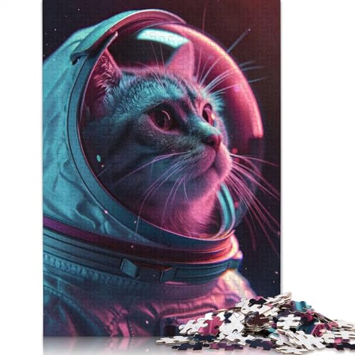 Scottish Fold Puzzles 1000 Teile Schwer Puzzle Spielzeug Pädagogisches Spiel Impossible Herausforderungsspielzeug Für Erwachsene Kinder 1000pcs (75x50cm) von QBIREX