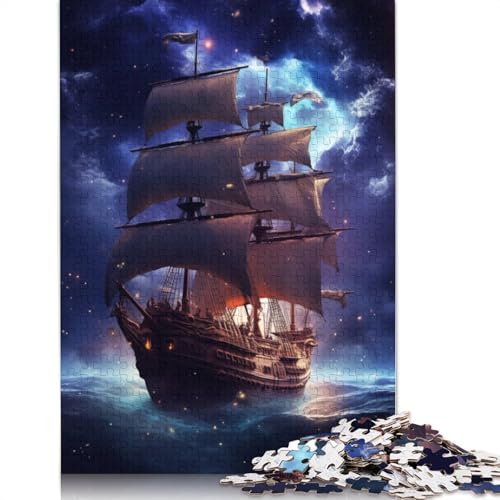 Ship Puzzle 1000 Teile Schwer Puzzle Spielzeug Lernspiel Impossible Herausforderungsspielzeug Für Erwachsene Und Kinder in Bewährter 1000pcs (38x26cm) von QBIREX