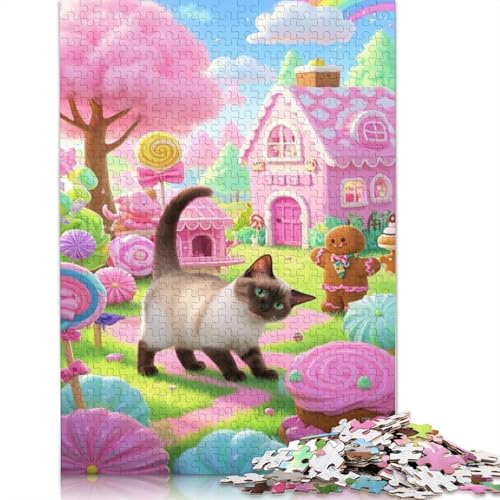 Siamois Puzzle 1000 Teile Schwer Puzzle Spielzeug Lernspiel Impossible Herausforderungsspielzeug Für Erwachsene Und Kinder in Bewährter 1000pcs (75x50cm) von QBIREX