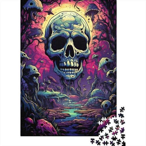 Skelette der Stillen Nacht, Puzzle, schwierige Herausforderung, 100% recycelter Karton, Puzzle für Frauen und Männer, 1000 Teile (75 x 50 cm) von QBIREX