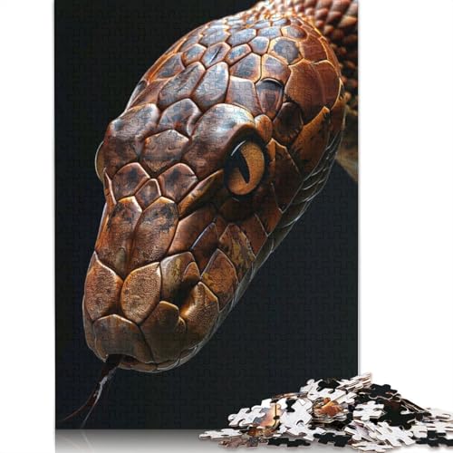 Snake Puzzles 1000 Teile Schwer Puzzle Spielzeug Lernspiel Impossible Herausforderungsspielzeug Für Erwachsene Und Kinder Ab 12 Jahren 1000pcs (75x50cm) von QBIREX