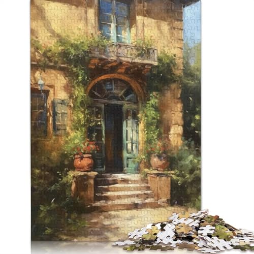 Sommervilla-Puzzle, Denksportaufgabe, 100% recycelter Karton, Puzzle für Erwachsene, 1000 Teile (75 x 50 cm) von QBIREX