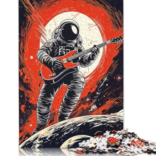 Space Guitarist 1000-teiliges Puzzle, interessanter Stressabbau, Beste Puzzles für Kinder ab 12 Jahren, 1000 Teile (75 x 50 cm) von QBIREX