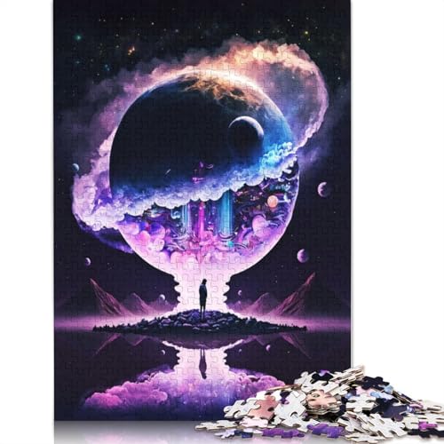 Space Life 1000-teiliges Puzzle, ab 18 Jahren, Lernspiele, Puzzles für Erwachsene, für Frauen, für Kinder ab 12 Jahren, 1000 Teile (75 x 50 cm) von QBIREX