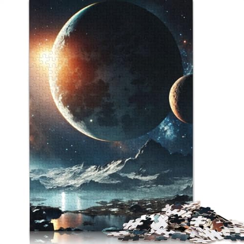 Space Mystic Planet 1500-teiliges Puzzle, farbenfrohes Puzzle, Geschenke für Männer, für Kinder ab 12 Jahren, 1500 Teile (85 x 57 cm) von QBIREX