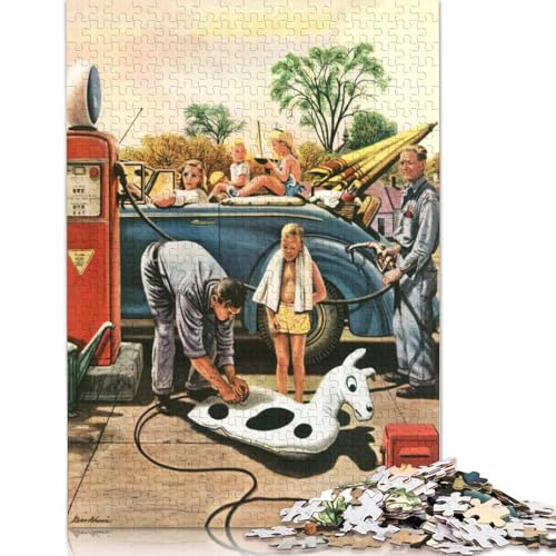 Spielzeug-Puzzle, Lernspiel, Premium-Karton-Puzzle für Erwachsene und Kinder, 1000 Teile (38 x 26 cm) von QBIREX