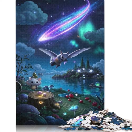 Sugar Glider Puzzle 1000-teilige Schwer Puzzle Spielzeug Lernspiel Impossible Herausforderung Spielzeug Für Erwachsene Kinder 1000pcs (75x50cm) von QBIREX