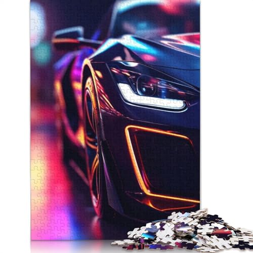 Super-Auto-Puzzle, Premium, 100% recycelte Pappe, 100% recycelter Karton, Puzzle für Kinder und Erwachsene ab 12 Jahren, 1000 Teile (26 x 38 cm) von QBIREX