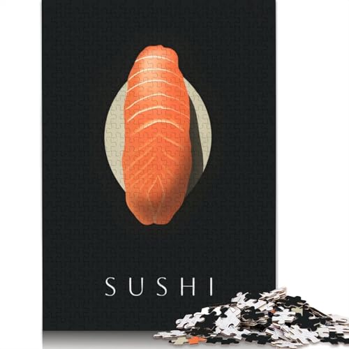 Sushi Obsession Puzzle 1000-teilige Schwer Puzzle Spielzeug Lernspiel Impossible Herausforderung Spielzeug Für Erwachsene Und Kinder Ab 14 Jahren 1000pcs (38x26cm) von QBIREX